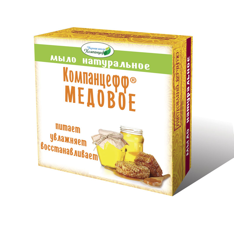 mylo naturalnoe «kompantseff® «medovoe», 95 gr